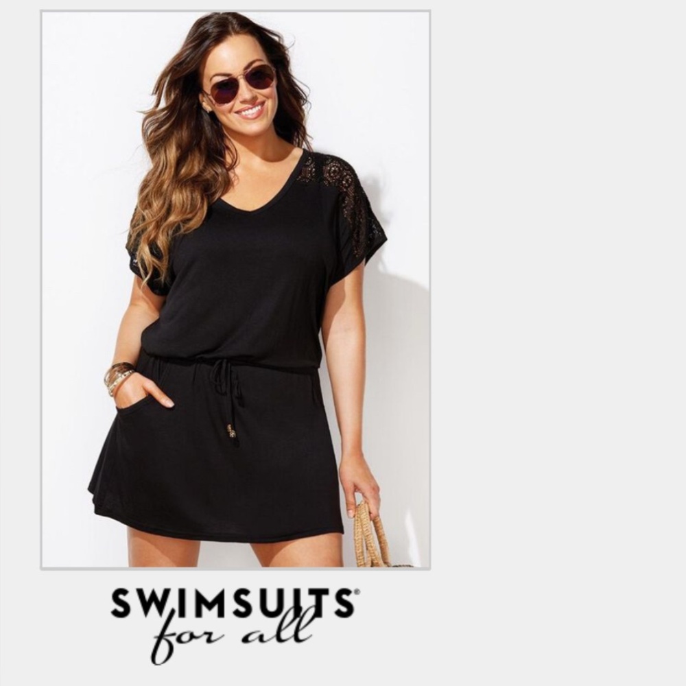 Swimsuits For All Black Elegant Swim Coverup